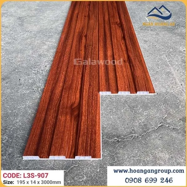 Tấm Nhựa Lam Sóng Giả Vân Gỗ Galawood L3S-907