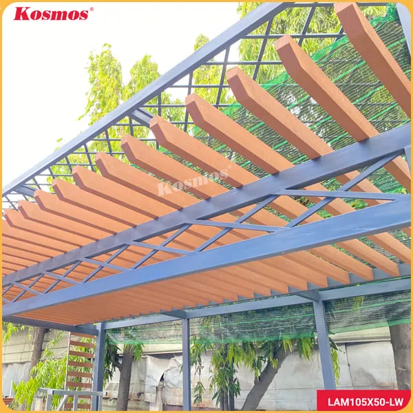 Thanh Lam Gỗ Nhựa Ngoài Trời Kosmos L105x50 Light Wood