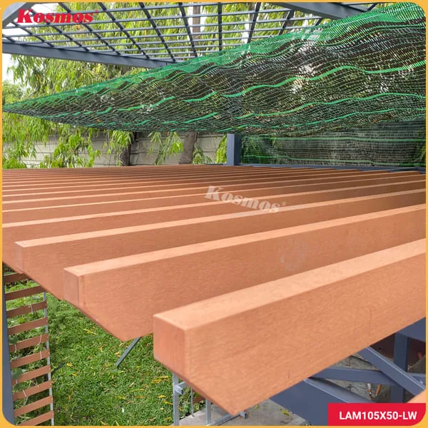 Thanh Lam Gỗ Nhựa Ngoài Trời Kosmos L105x50 Light Wood