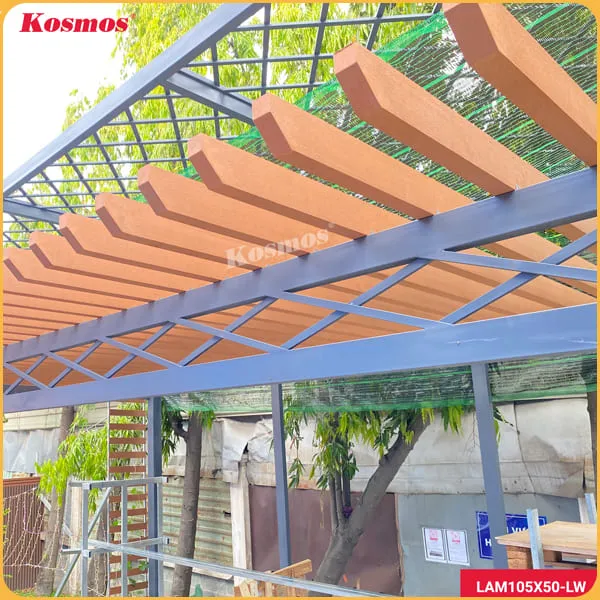 Thanh Lam Gỗ Nhựa Ngoài Trời Kosmos L105x50 Light Wood