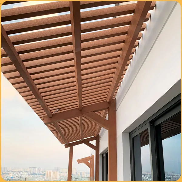 Thanh Lam Gỗ Nhựa Ngoài Trời Kosmos LAM60x40 Light Wood