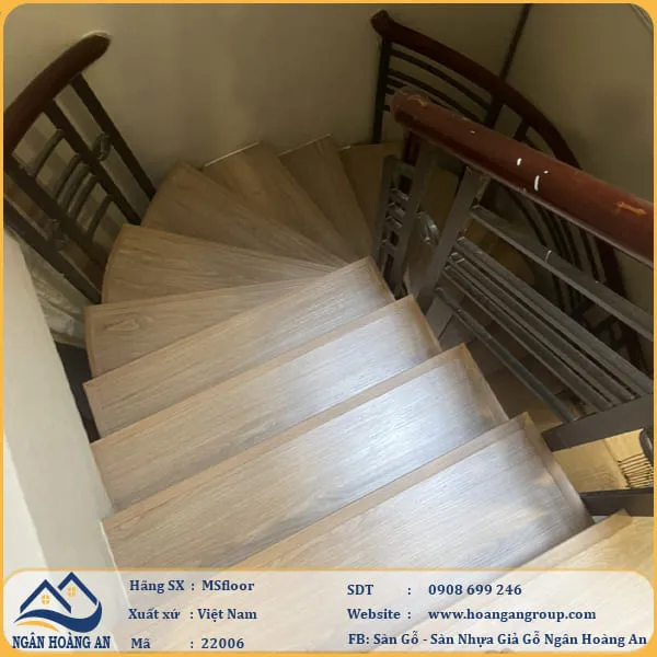 Sàn Nhựa Giả Gỗ Dán Keo MsFloor 22006 Dày 2mm