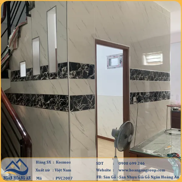 Ốp Tường PVC Giả Đá Kosmos PVC2007 Dày 2.8mm