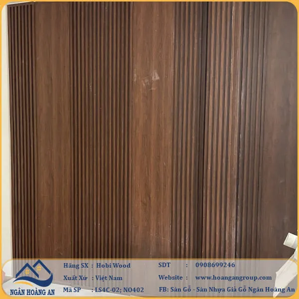 Tấm Nhựa Ốp Tường Nano Hobi Wood NO402 Dày 8mm
