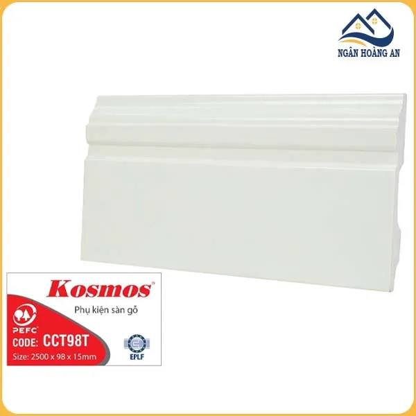 Len Chân Tường Nhựa Giả Gỗ LEG CCT98T Cao 98mm