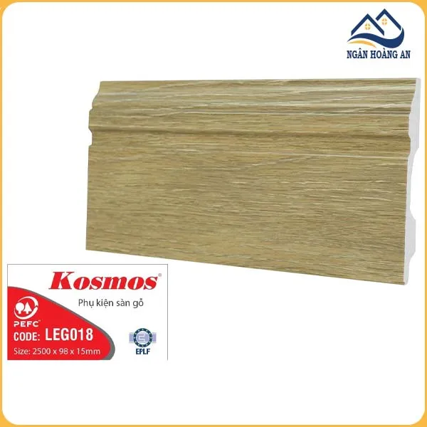 Len Chân Tường Nhựa Giả Gỗ LEG018 Cao 98mm