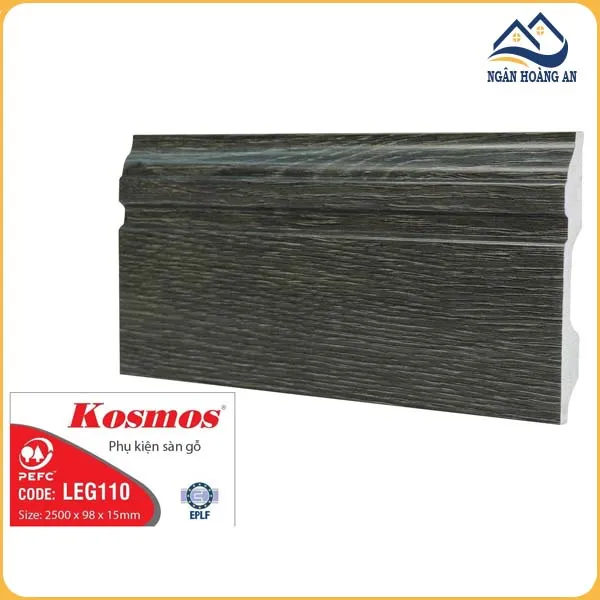 Len Chân Tường Nhựa Giả Gỗ LEG110 Cao 98mm