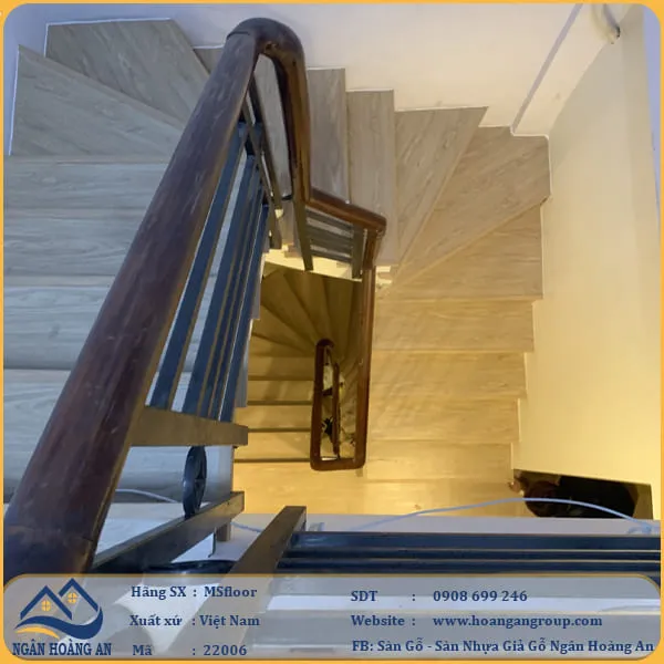 Sàn Nhựa Giả Gỗ Dán Keo MsFloor 22006 Dày 2mm