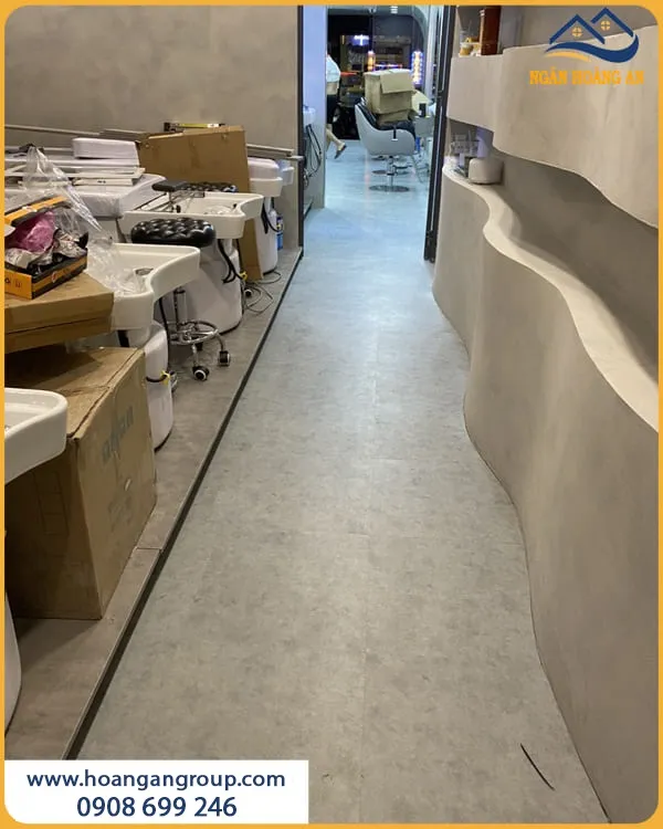 Sàn Nhựa Dán Keo Giả Bê Tông Vinyl Floor W307 Dày 3mm