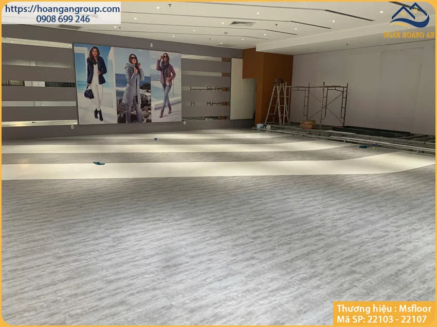 Sàn Nhựa Giả Bê Tông Giả Vân Đá MsFloor 22107 Dày 2mm