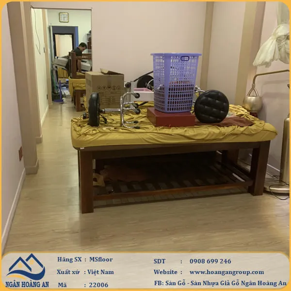 Sàn Nhựa Giả Gỗ Dán Keo MsFloor 22006 Dày 2mm
