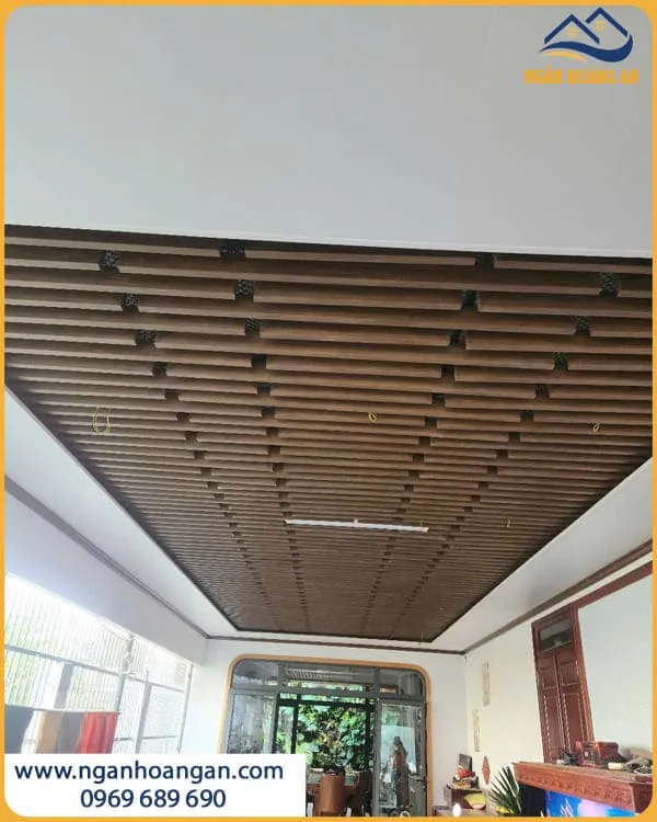 Trần Nan Nhựa Giả Gỗ Hobi Wood 40x100 HT104