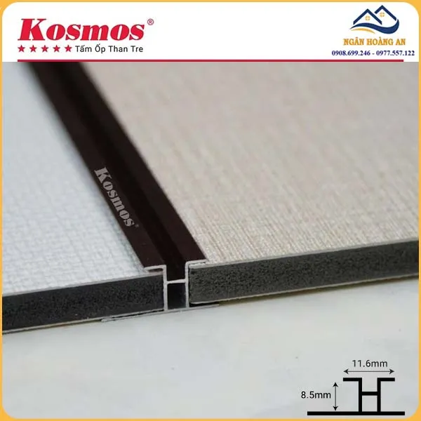 Nẹp H Rãnh Tấm Ốp Than Tre Kosmos