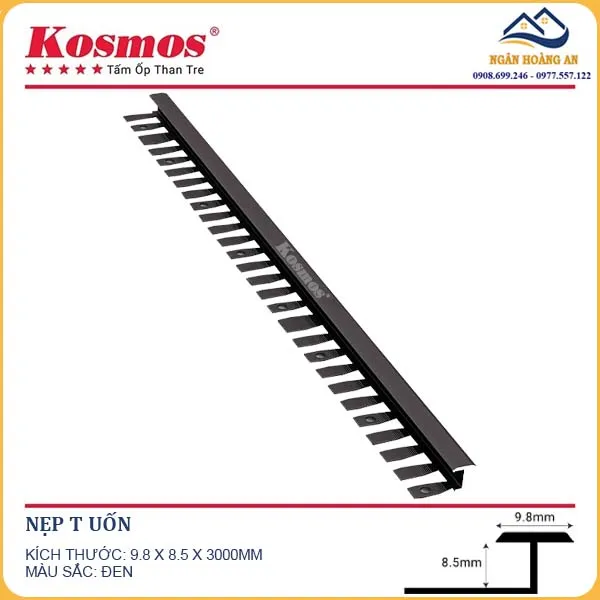 Nẹp T Uốn Tấm Ốp Than Tre Kosmos