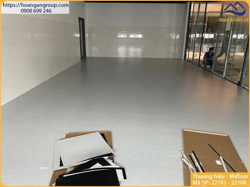 Sàn Nhựa Giả Bê Tông Giả Vân Đá MsFloor 22103 Dày 2mm