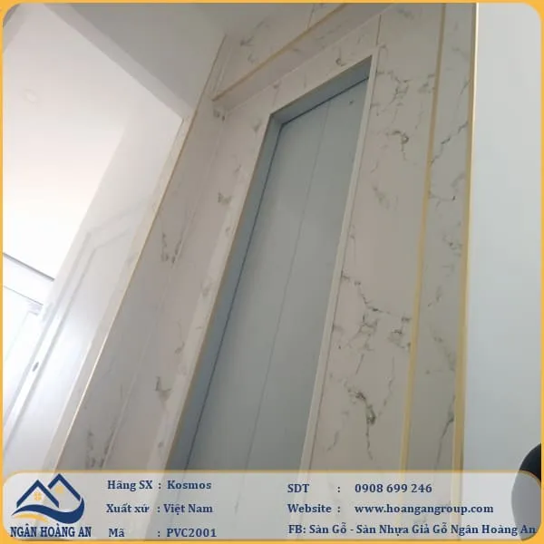 Ốp Tường PVC Giả Đá Kosmos PVC2001 Dày 2.8mm