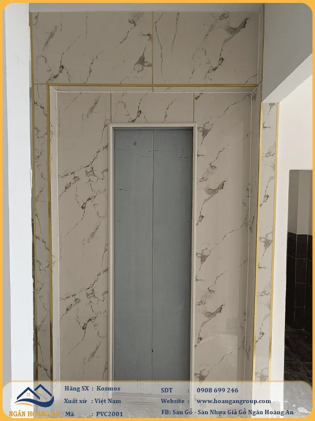Ốp Tường PVC Giả Đá Kosmos PVC2001 Dày 2.8mm