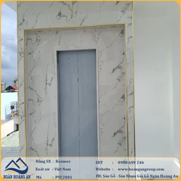 Ốp Tường PVC Giả Đá Kosmos PVC2001 Dày 2.8mm