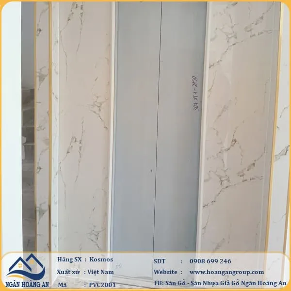 Ốp Tường PVC Giả Đá Kosmos PVC2001 Dày 2.8mm