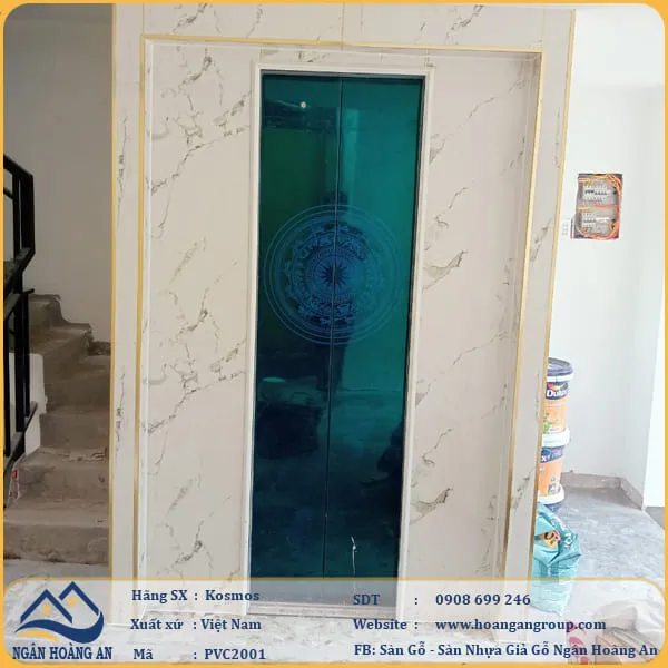 Ốp Tường PVC Giả Đá Kosmos PVC2001 Dày 2.8mm