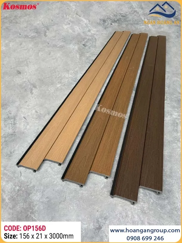 Tấm Ốp Gỗ Nhựa 2 Lớp Phủ Polymer Kosmos OP156D Burlywood