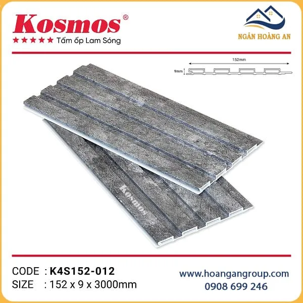 Lam 4 Sóng Thấp Giả Bê Tông Kosmos K4S152-012
