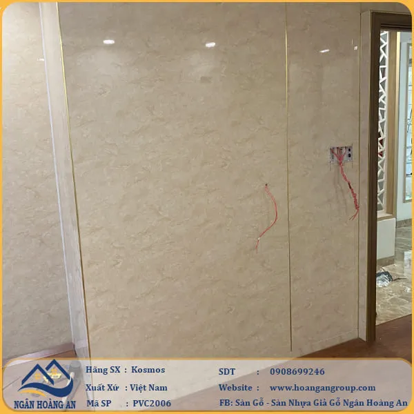 Ốp Tường PVC Giả Đá Kosmos PVC2006 Dày 2.8mm