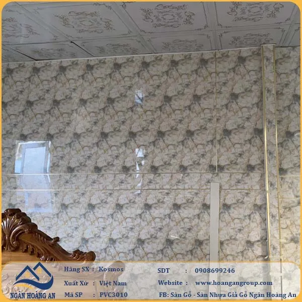 Ốp Tường PVC Giả Đá Kosmos PVC3010 Dày 3.2mm