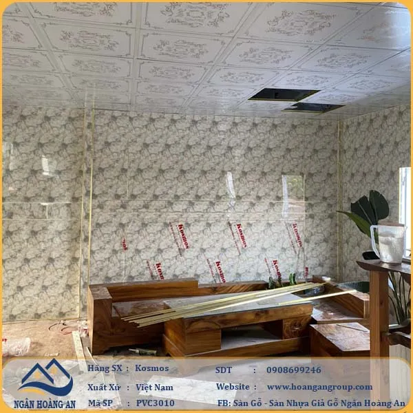 Ốp Tường PVC Giả Đá Kosmos PVC3010 Dày 3.2mm