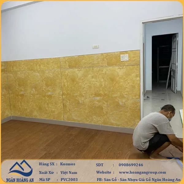Ốp Tường PVC Giả Đá Kosmos PVC2003 Dày 2.8mm