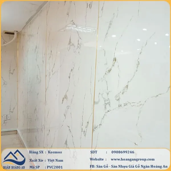 Ốp Tường PVC Giả Đá Kosmos PVC2001 Dày 2.8mm