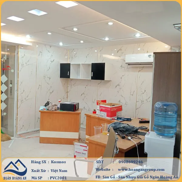 Ốp Tường PVC Giả Đá Kosmos PVC2001 Dày 2.8mm
