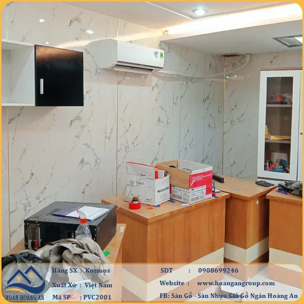 Ốp Tường PVC Giả Đá Kosmos PVC2001 Dày 2.8mm