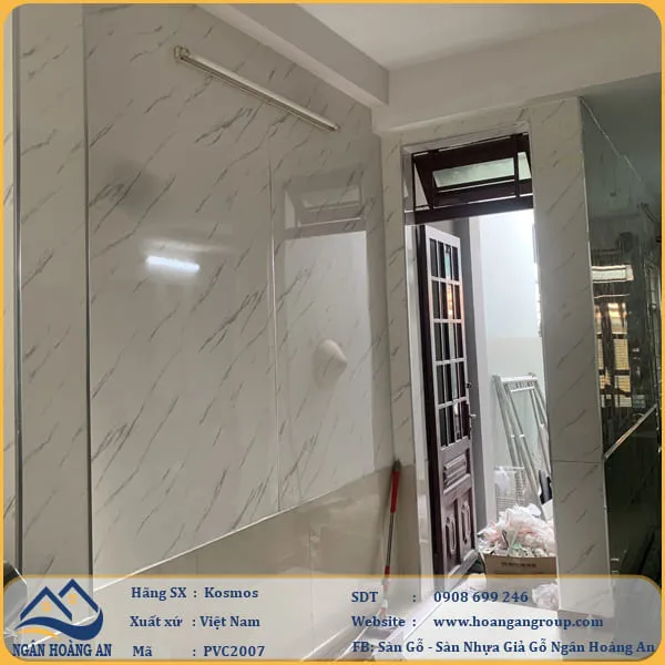 Ốp Tường PVC Giả Đá Kosmos PVC2007 Dày 2.8mm