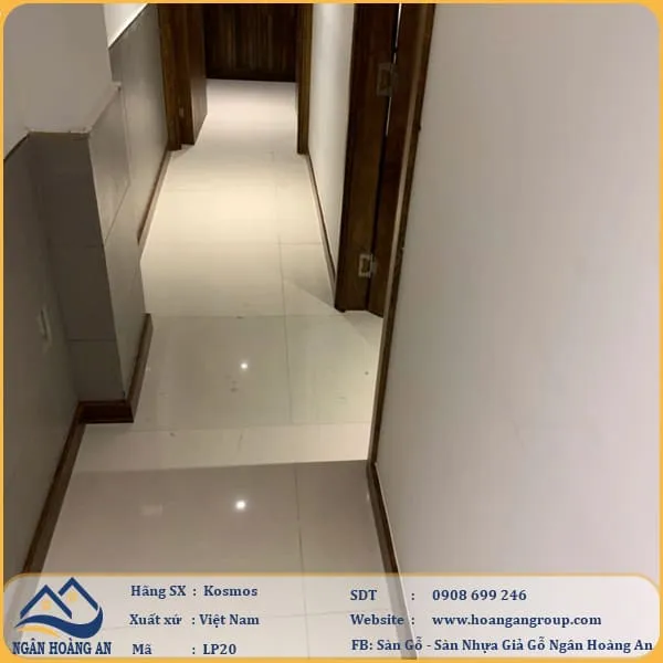 Len Chân Tường Nhựa Giả Gỗ LP20 Cao 79mm