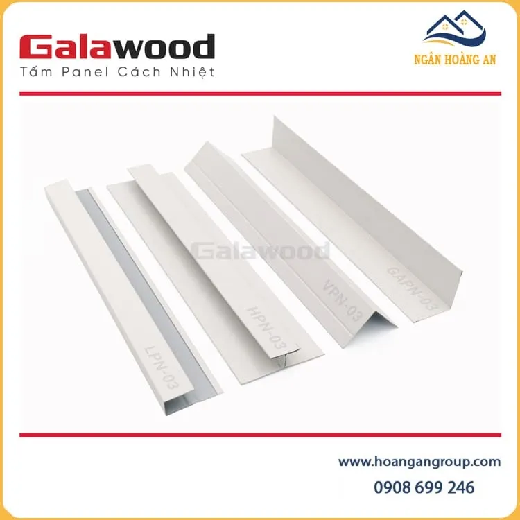 Nẹp H Rãnh Nối Tấm Cách Nhiệt Panel HPN-01 Màu Trắng