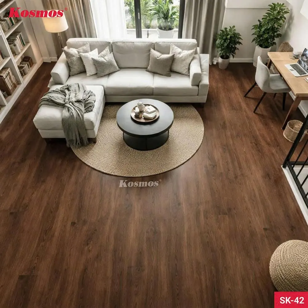 Tấm Sàn Nhựa Chịu Lực Giả Vân Gỗ Làm Gác Xép Kosmos SK42X3M