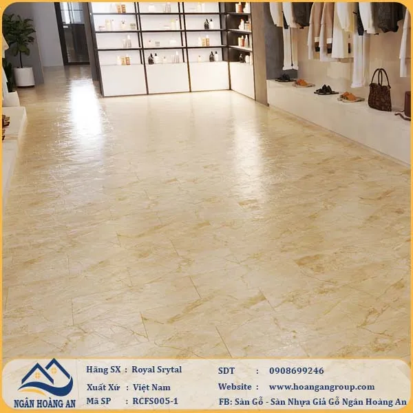 Sàn Đá Công Nghệ Hèm Khóa SPC Royal Crystal RCFS005-1