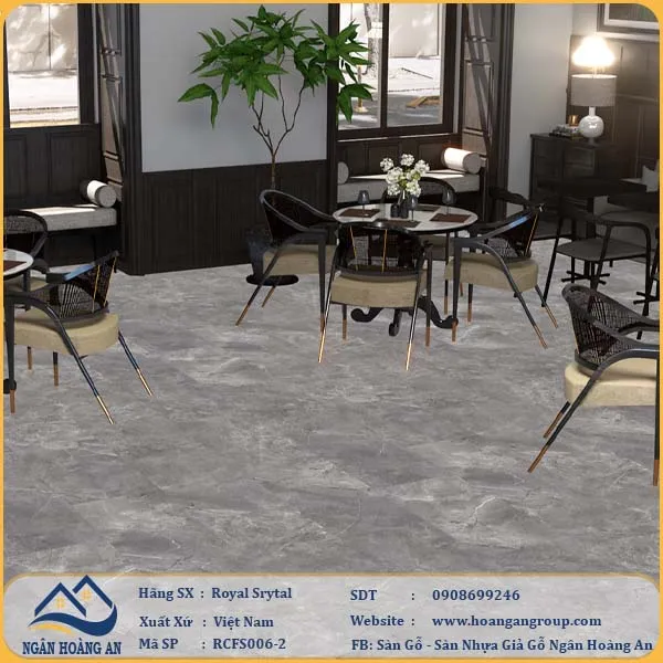 Sàn Đá Công Nghệ Hèm Khóa SPC Royal Crystal RCFS006-2
