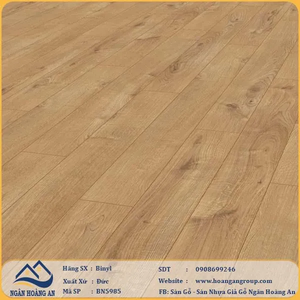 Sàn Gỗ Công Nghiệp Binyl BN5985 dày 12mm