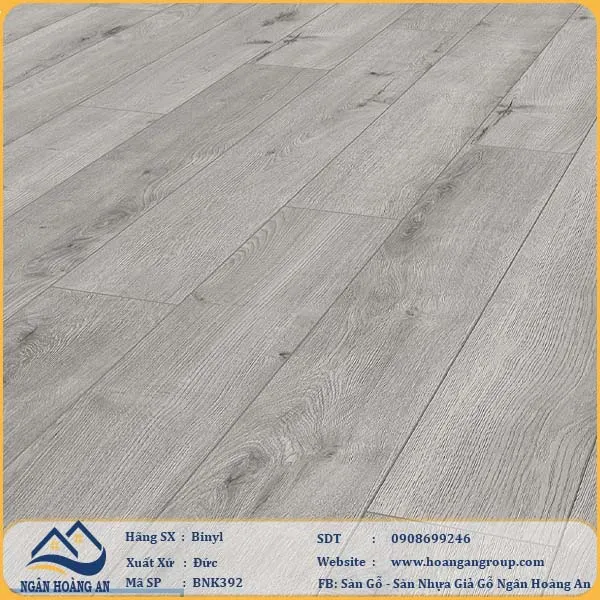 Sàn Gỗ Công Nghiệp Binyl BNK392 dày 12mm