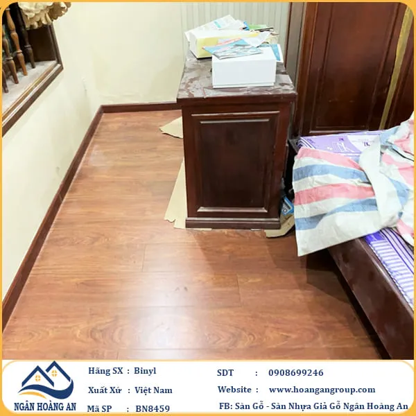 Sàn Gỗ Công Nghiệp Binyl BN8459 dày 12mm