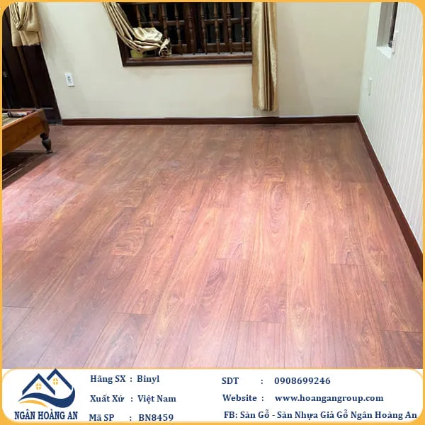 Sàn Gỗ Công Nghiệp Binyl BN8459 dày 12mm