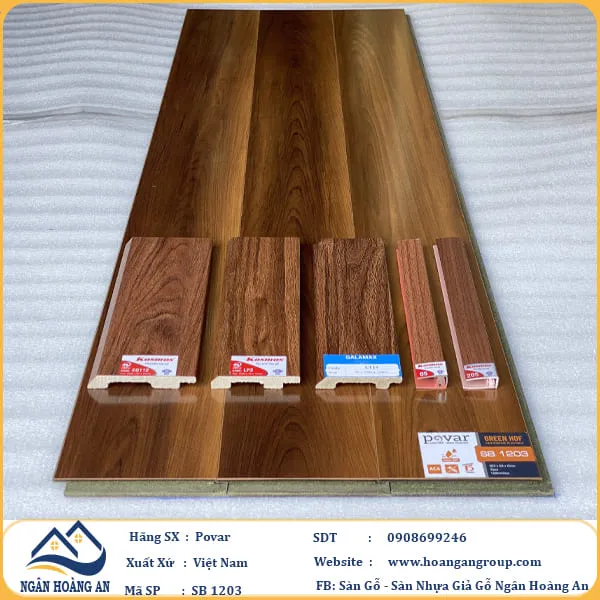 Sàn Gỗ Công Nghiệp Giá Rẻ Povar SB1203 Dày 12mm