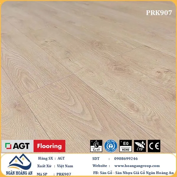 Sàn Gỗ Công Nghiệp AGT Effect PRK907 8mm