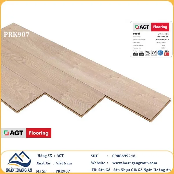 Sàn Gỗ Công Nghiệp AGT Effect PRK907 8mm