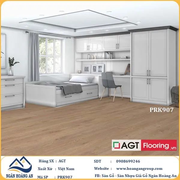 Sàn Gỗ Công Nghiệp AGT Effect PRK907 8mm