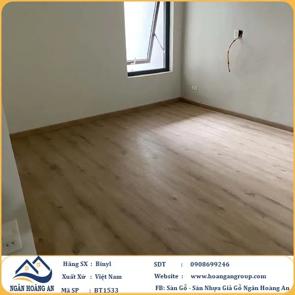 Sàn Gỗ Công Nghiệp Binyl Pro BT1533 dày 12mm