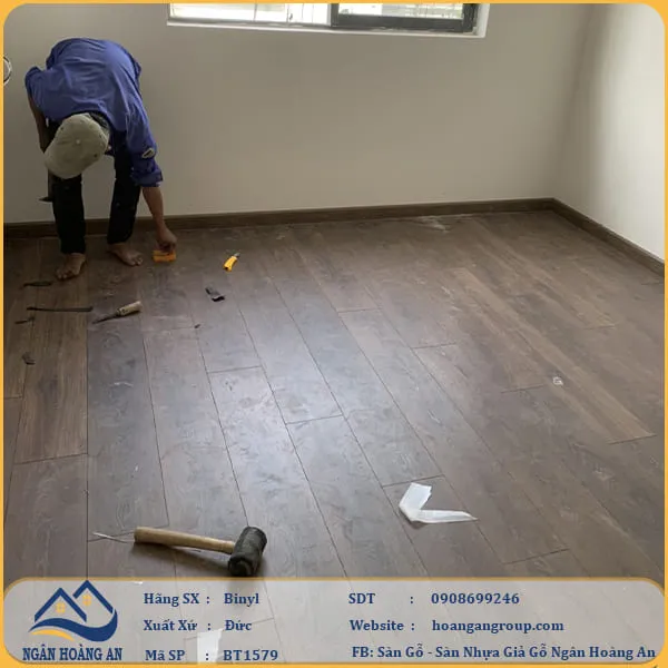Sàn Gỗ Công Nghiệp Binyl Pro BT1579 dày 12mm