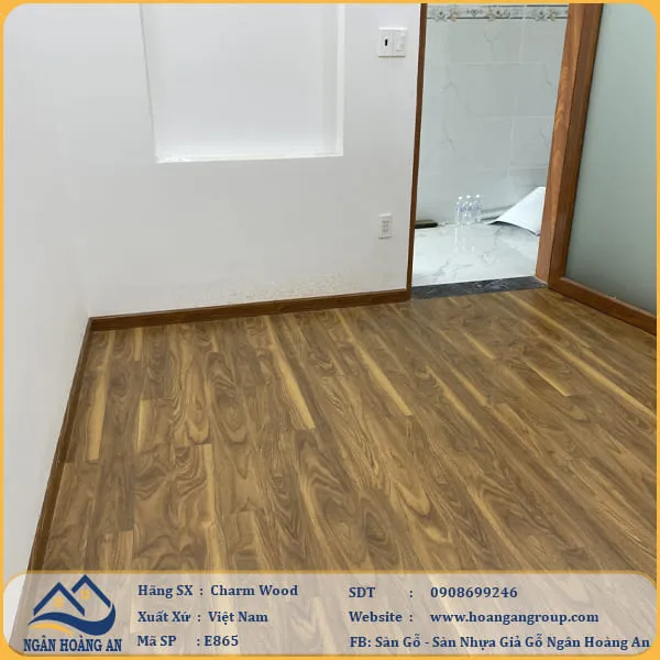 Sàn Gỗ Công Nghiệp Charm Wood E865 Dày 8mm